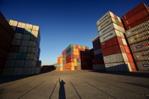 Terminal container shadow selfie, Genova, by marcorossimusic