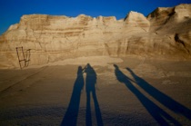 People at sunset, Sarakiniko, Milos, by marcorossimusic