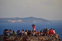 Waiting for sunset, Oia, Santorini, Greece, by marcorossimusic