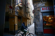 Riding a bicycle, Genova, by marcorossimusic