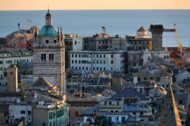 San Lorenzo bell tower stands out over Genova, by marcorossimusic