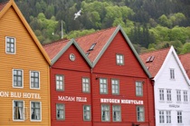 Bryggen houses, Bergen, Norway, by marcorossimusic