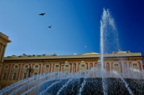 Palazzo Ducale behind the fountain, Genova, by marcorossimusic