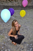 My daughter with a baloon 10, Castellarquato, by marcorossimusic
