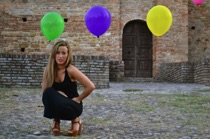 My daughter with a baloon 3, Castellarquato, by marcorossimusic
