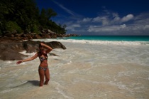 Amazing beach, Praslin, Seychelles, by marcorossimusic