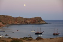 Nightfall at Paliochori Bay, Milos, by marcorossimusic