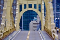 Roberto Clemente Bridge, Pittsburgh, PA, by marcorossimusic
