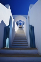 Staircase, Santorini, Greece, by marcorossimusic